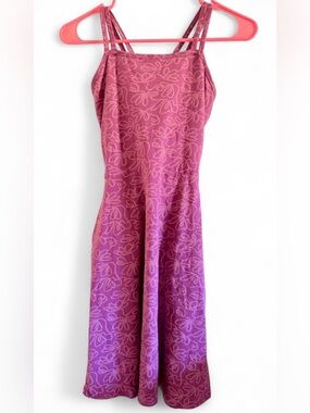 Pact Pink to Purple Floral Ombre Maxi Dress